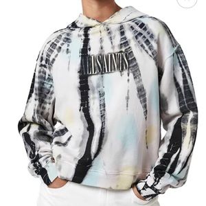 All Saints Multicolor Tie-Dye Hoodie